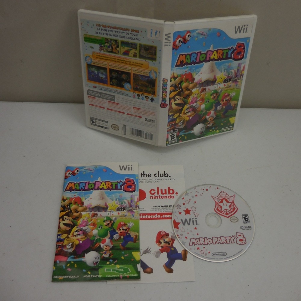 Mario Party 8 Nintendo Wii CIB Complete with Manual Tested & Working Game
